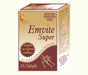 emvite super capsules (multivitamin + ginseng)