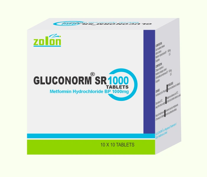 gluconorm® sr 1000 tablets (metformin hydrochloride bp 1000mg)