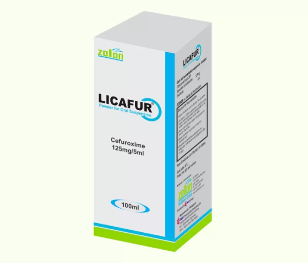 licafur powder for oral suspension (cefuroxime 125mg/5ml)